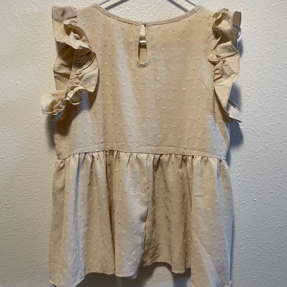 SHEIN Holidaya floral embroidered peplum top - Picture 4 of 5